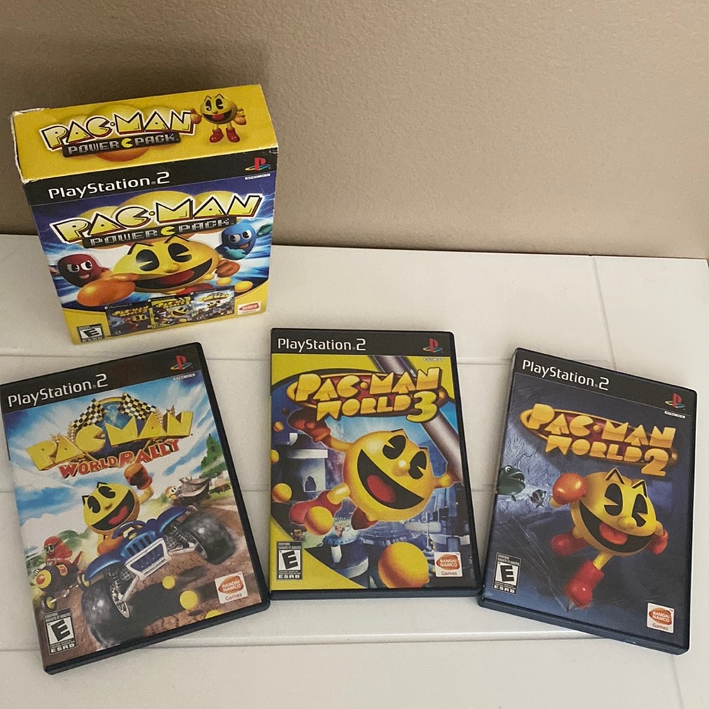 Like New! PAC-MAN PlayStation 2 Games Bundle! 🍒